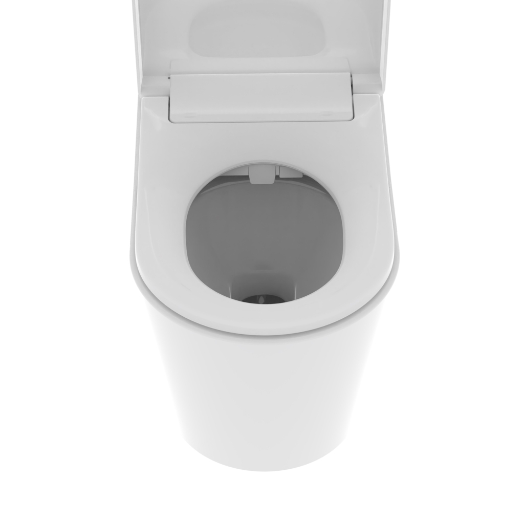 TOPAZ Smart Toilet Set with Frame and CORAL BLACK Flush Button