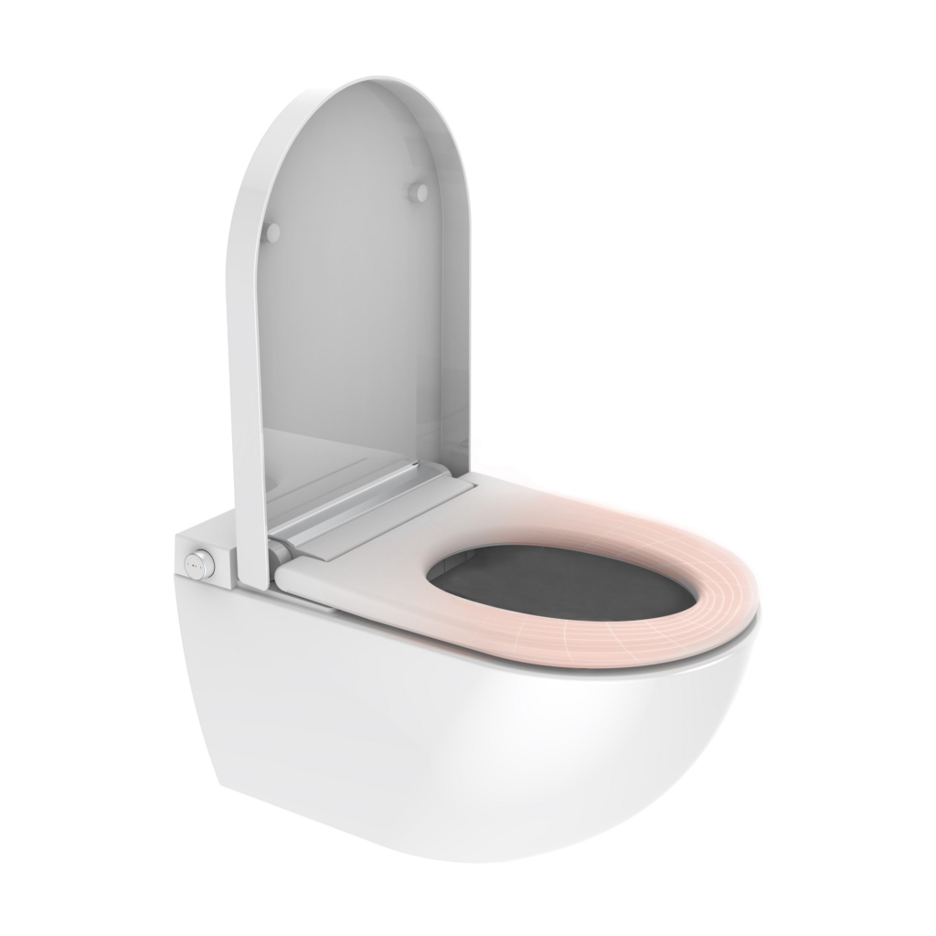 ROYAL Smart Toilet Set with Frame and CORAL BLACK Flush Button