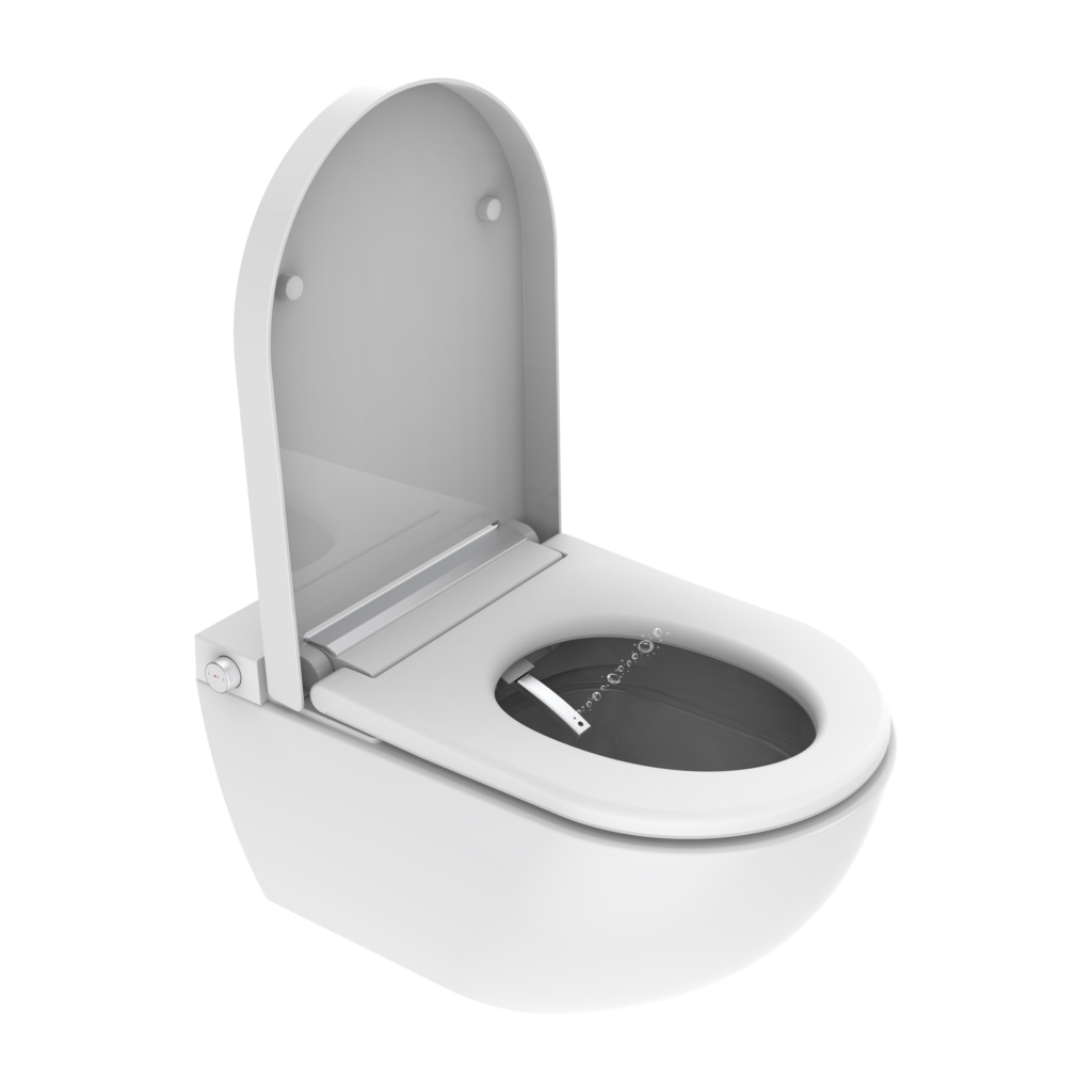 ROYAL Smart Toilet Set with Frame and CORAL BLACK Flush Button