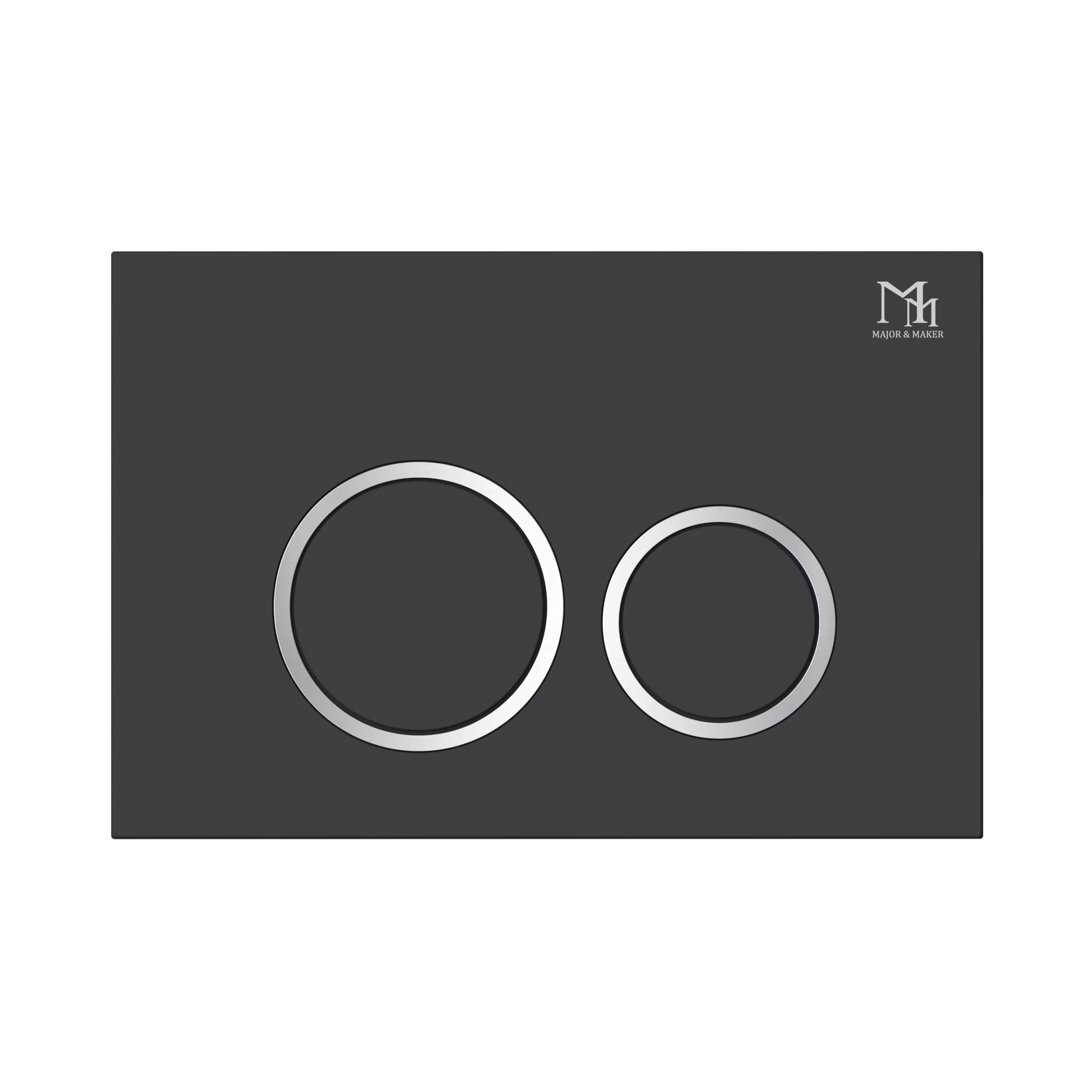 Flush plate AURA BLACK