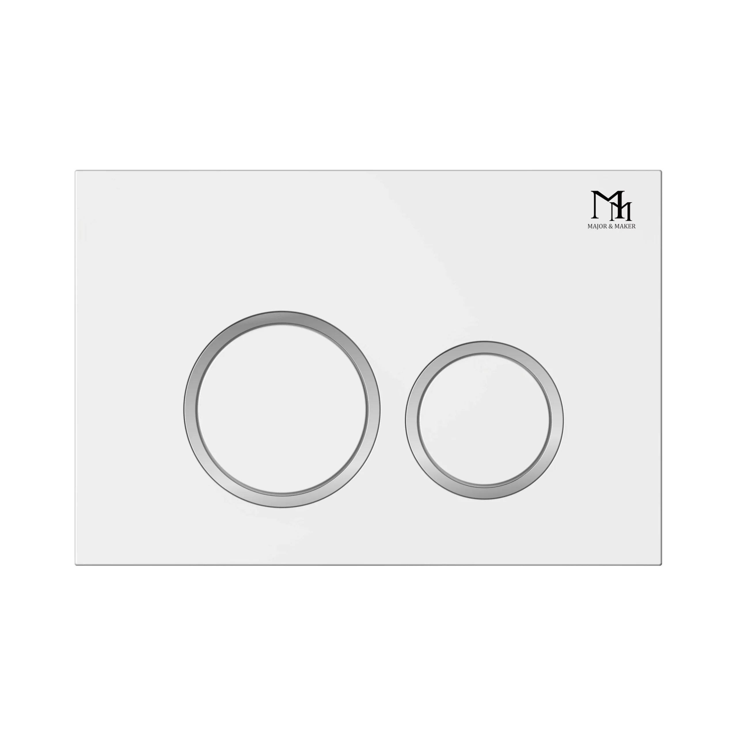 Flush plate AURA WHITE
