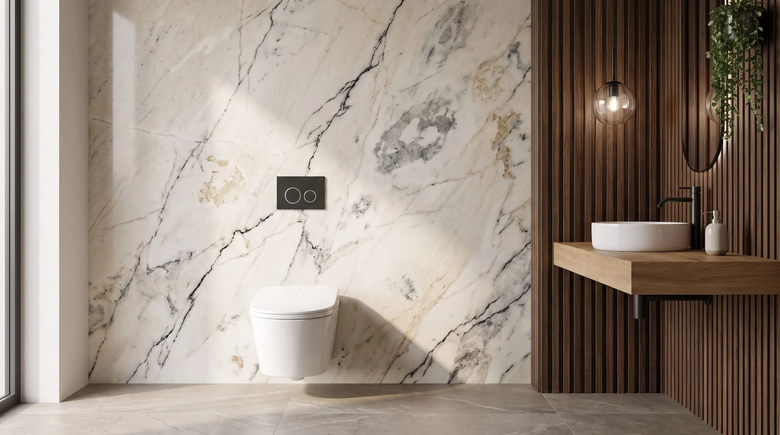SUPREME Smart Toilet Set with Frame and AURA BLACK Flush Button
