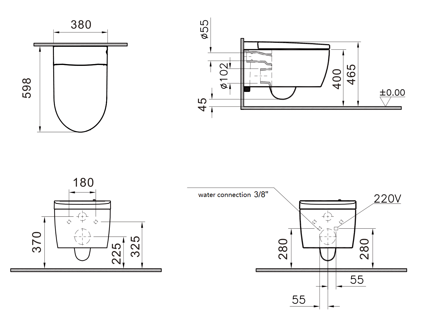 SUPERIOR — Overall dimensions and connections
